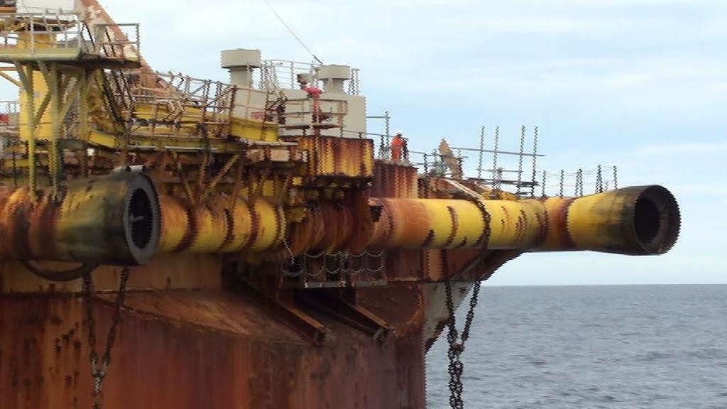 Challis abandonment FPSO yoke remnant