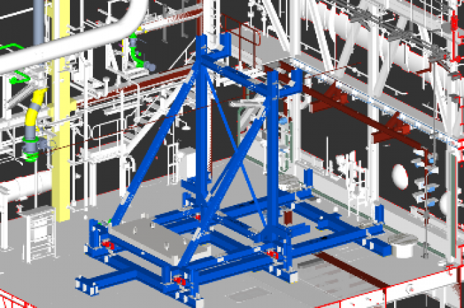 Skidding  system drawing