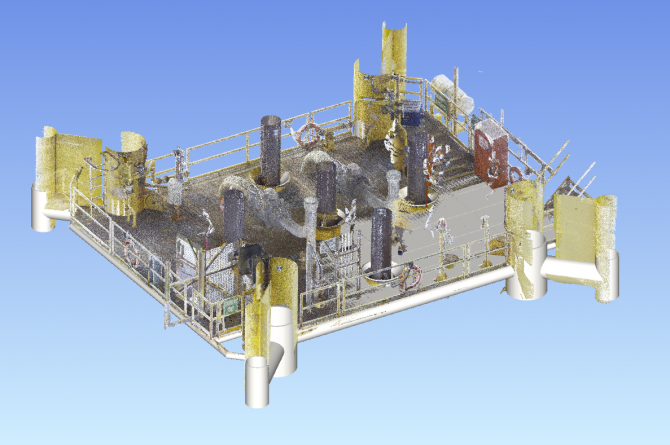 In-Place 3D modelling used with the 3d Laser Scans to clash check and help visualize the installation sequence.