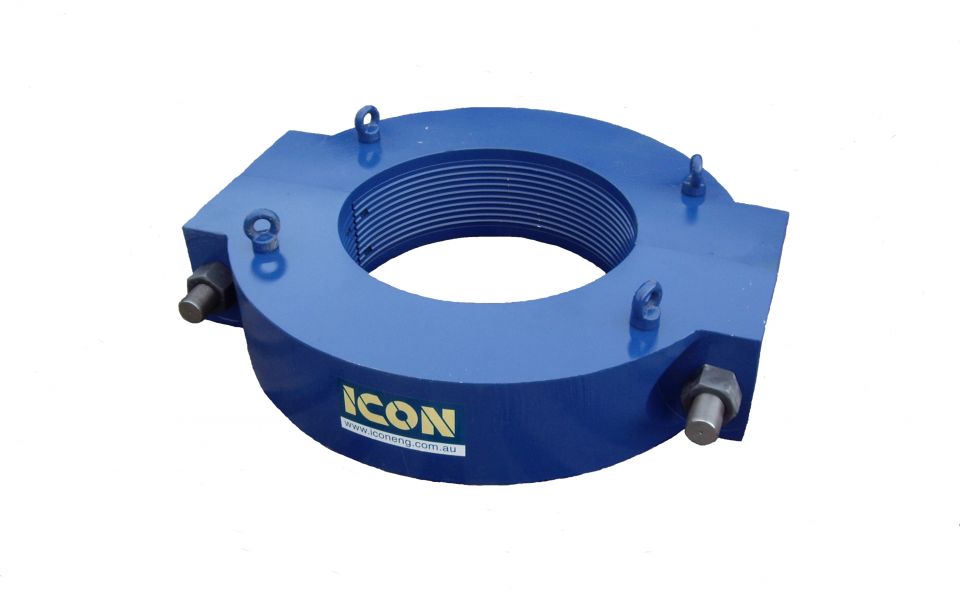 well casing extension clamp