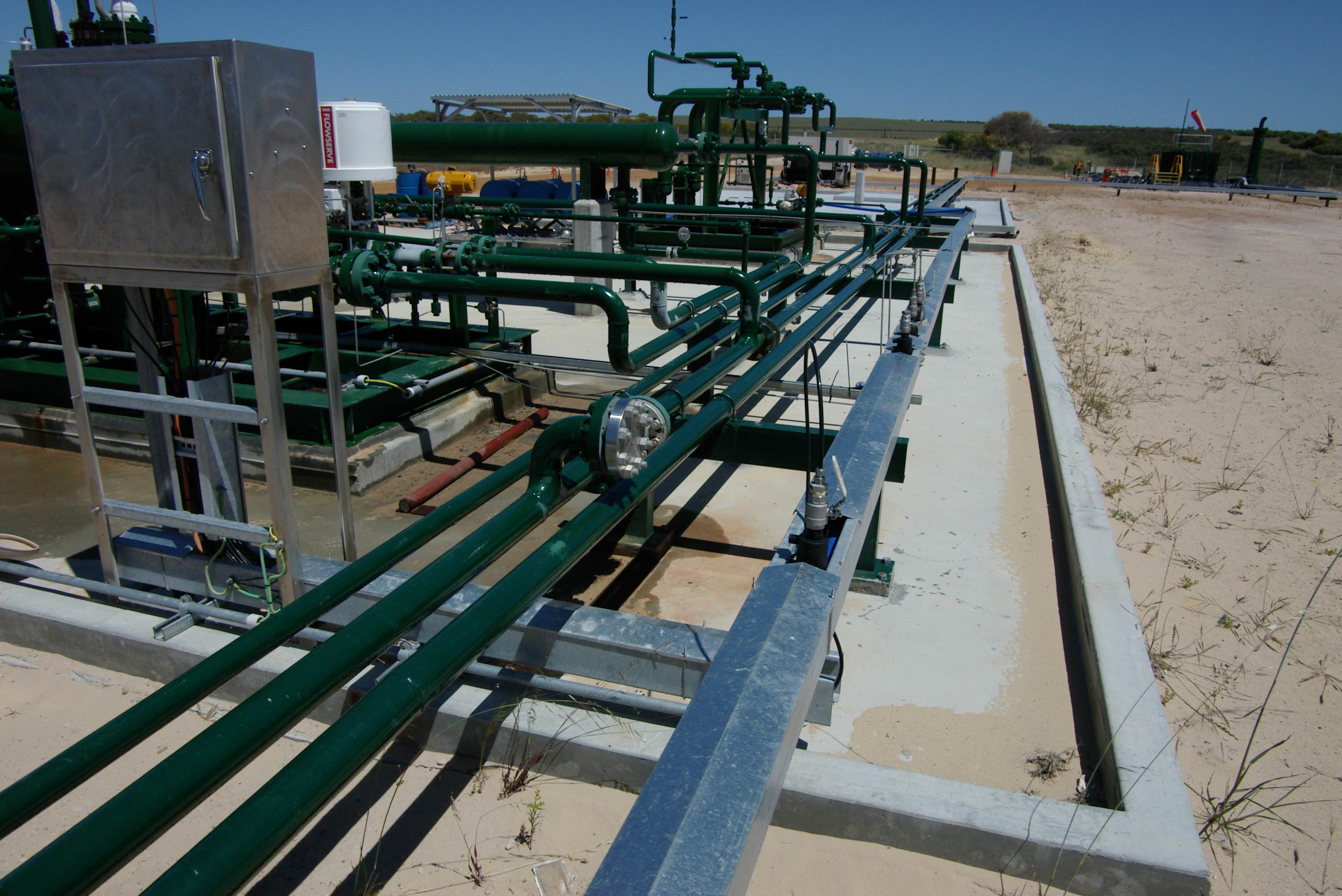 Xyris gas gathering system Perth Basin